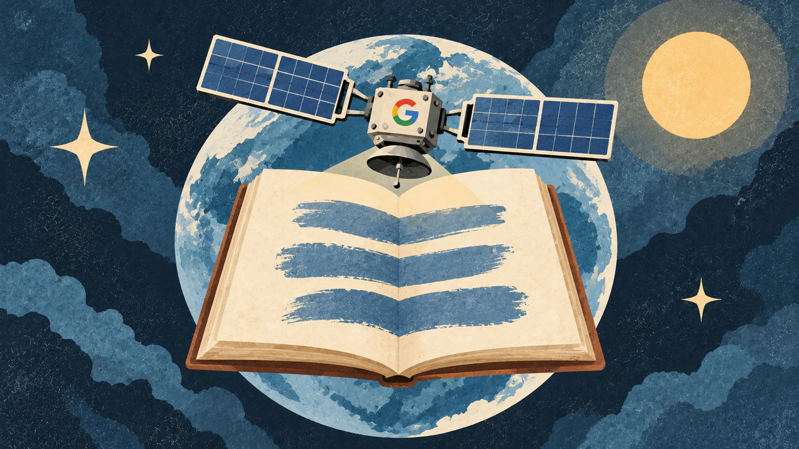 Ein Google Satellit im Weltall