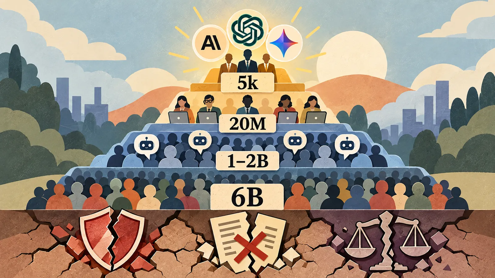 Eine KI Pyramide 