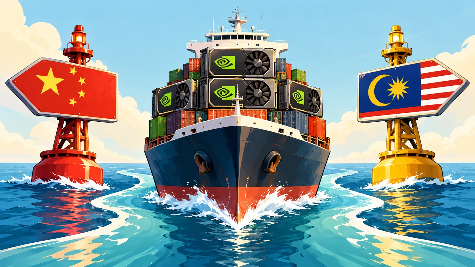 Ein Schiff mit Nvidia Karten