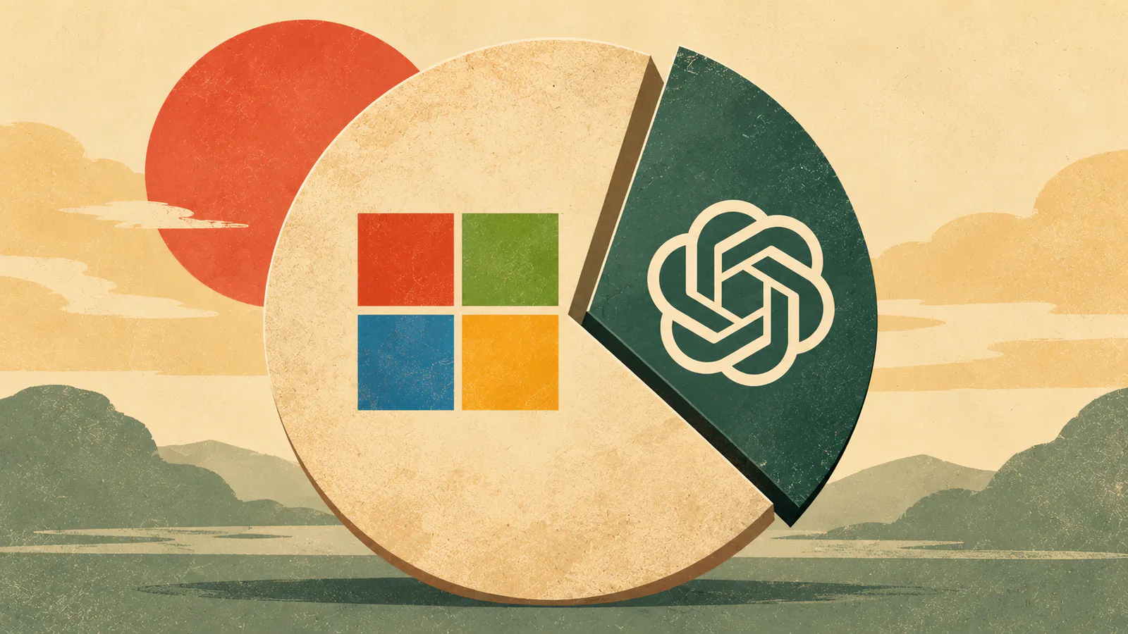 Ein Microsoft Kuchen mit OpenAI