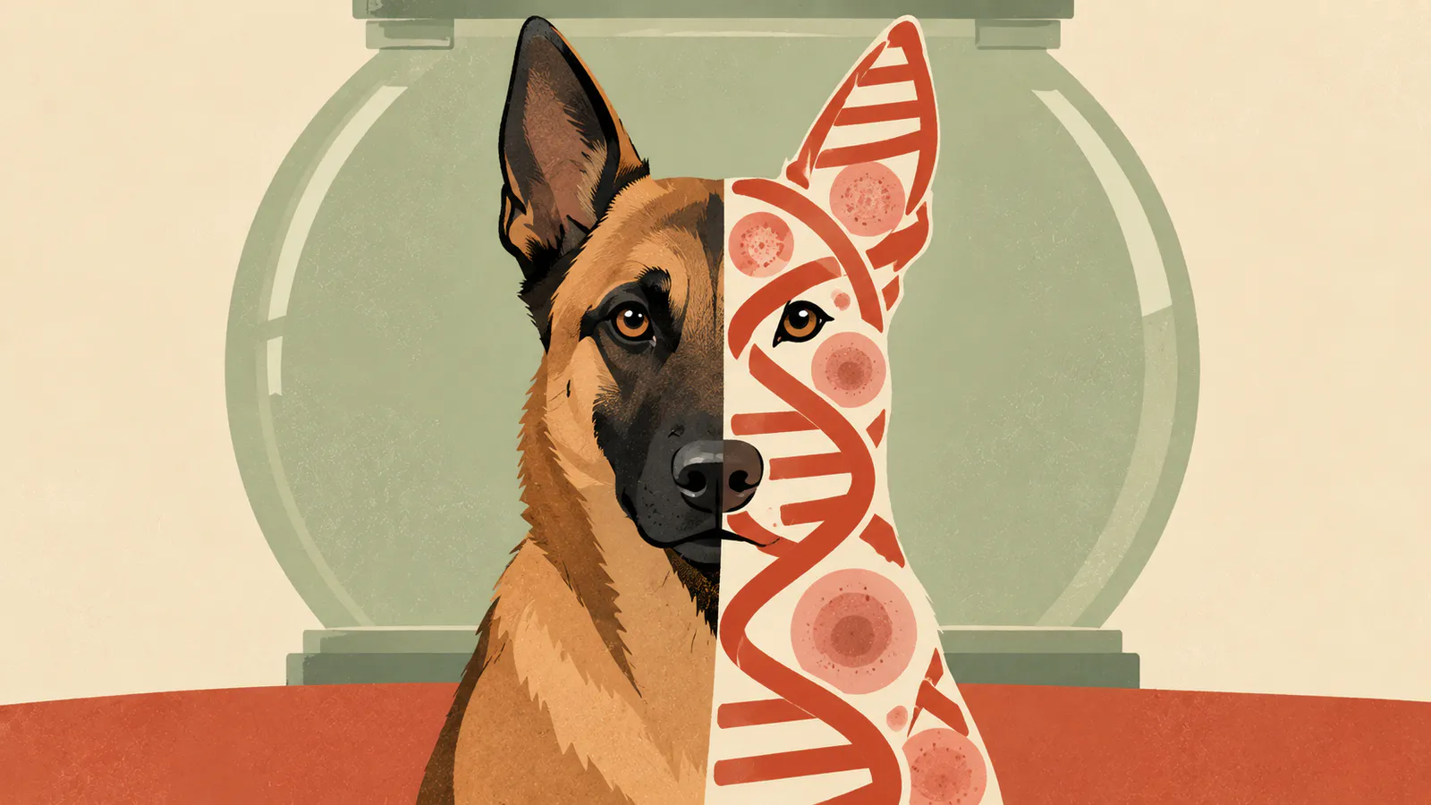 Ein genetischer Hund