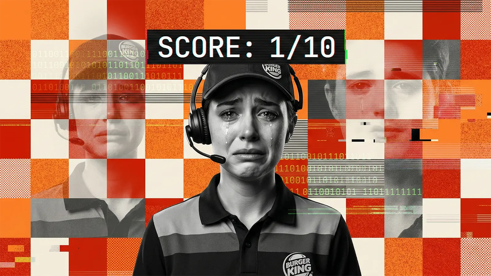 Eine Mitarbeiterin ist traurig