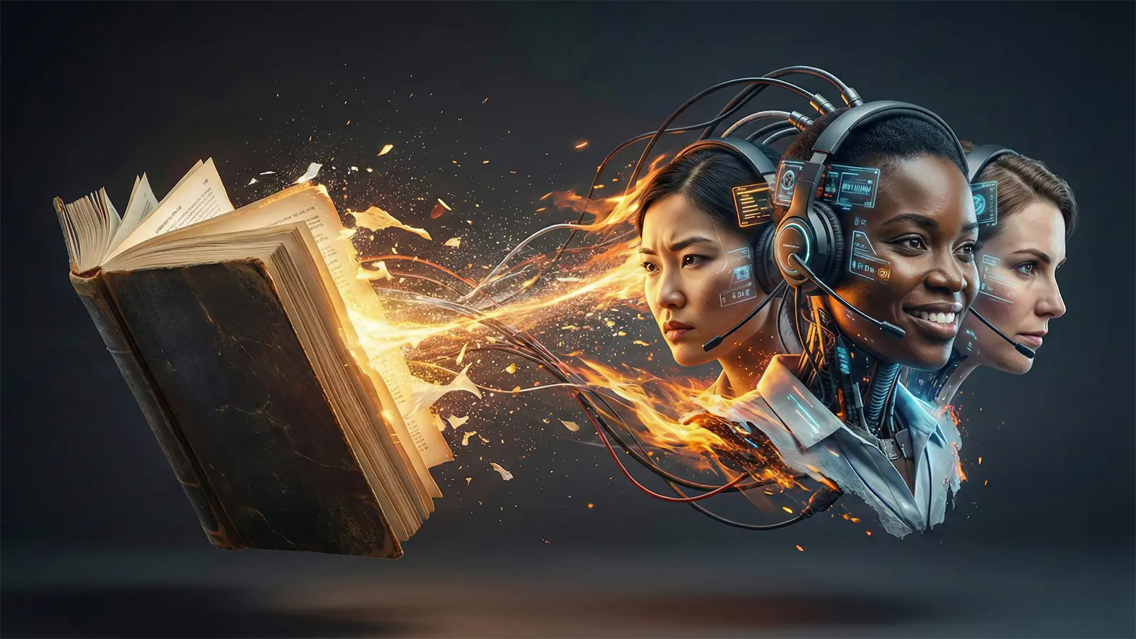 Aus einem Buch werden Support-Mitarbeiter