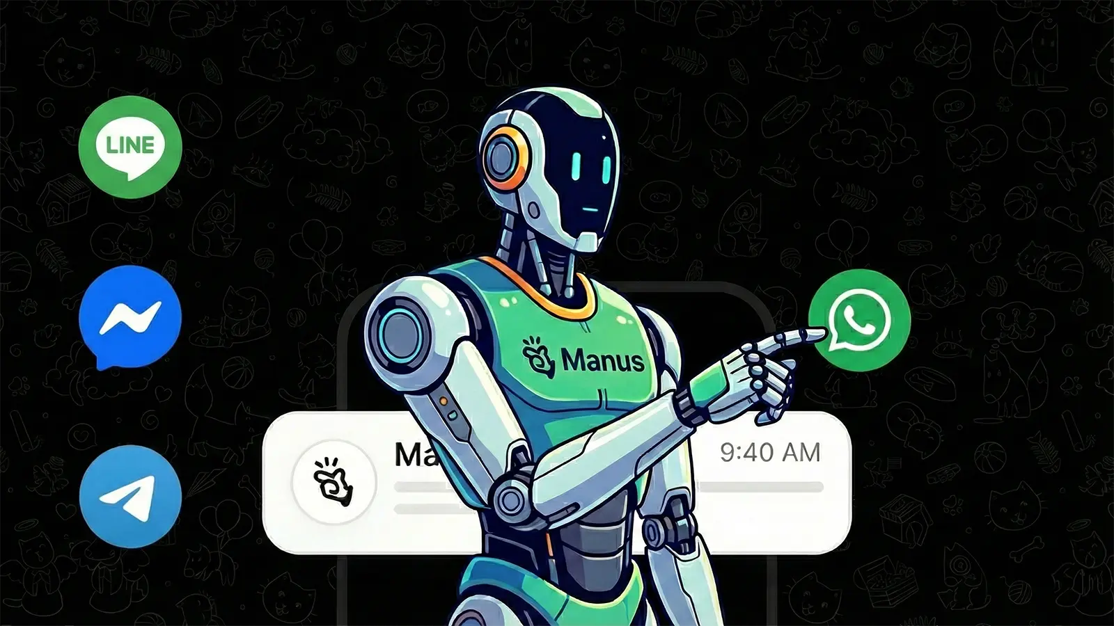 Ein Manus Agent wählt WhatsApp