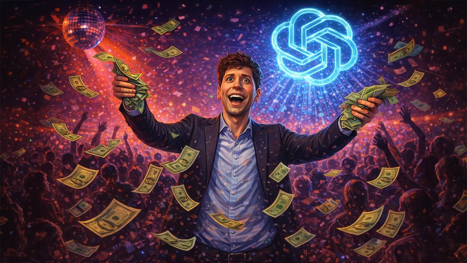 Sam Altman in einem Klub