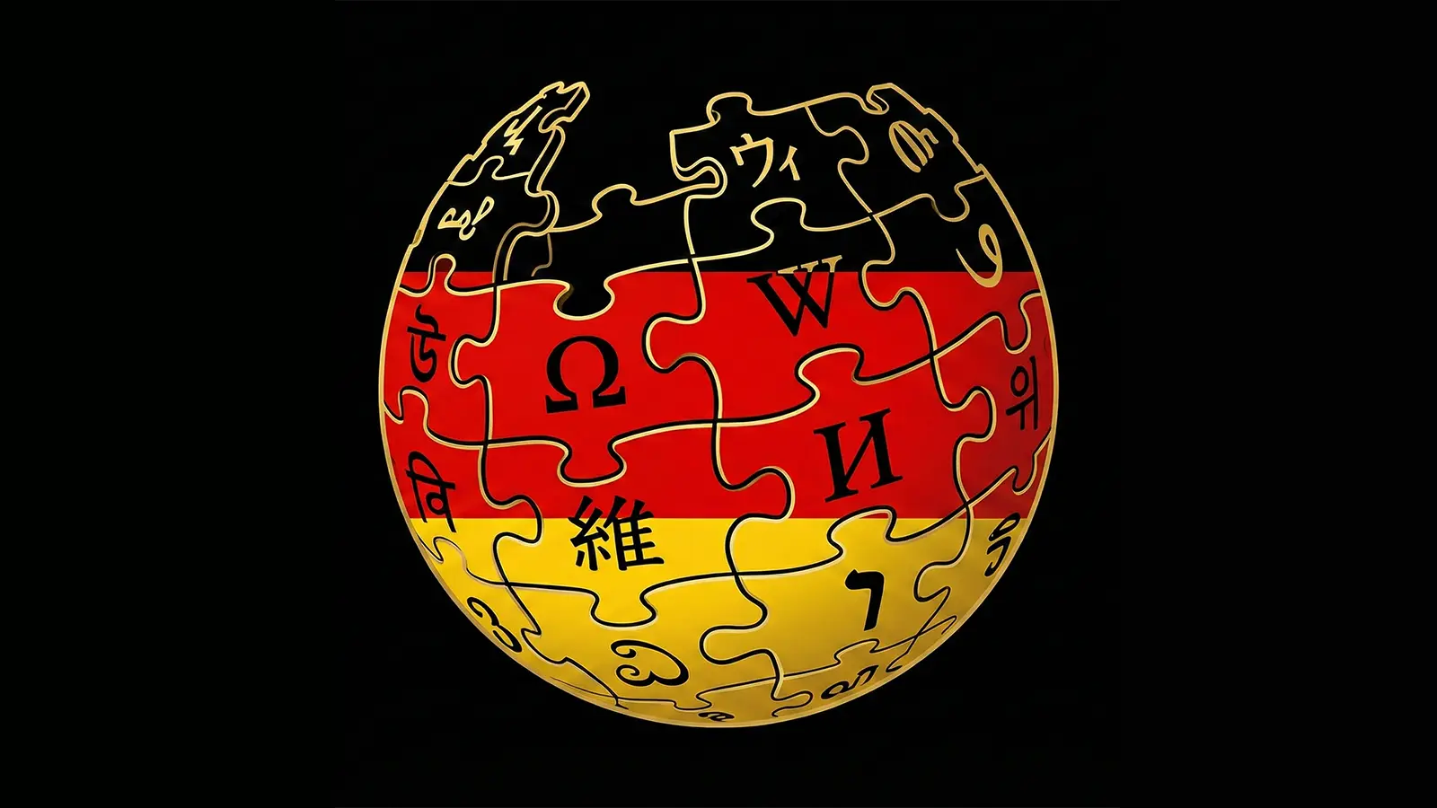 Ein deutsches Wikipedia Logo