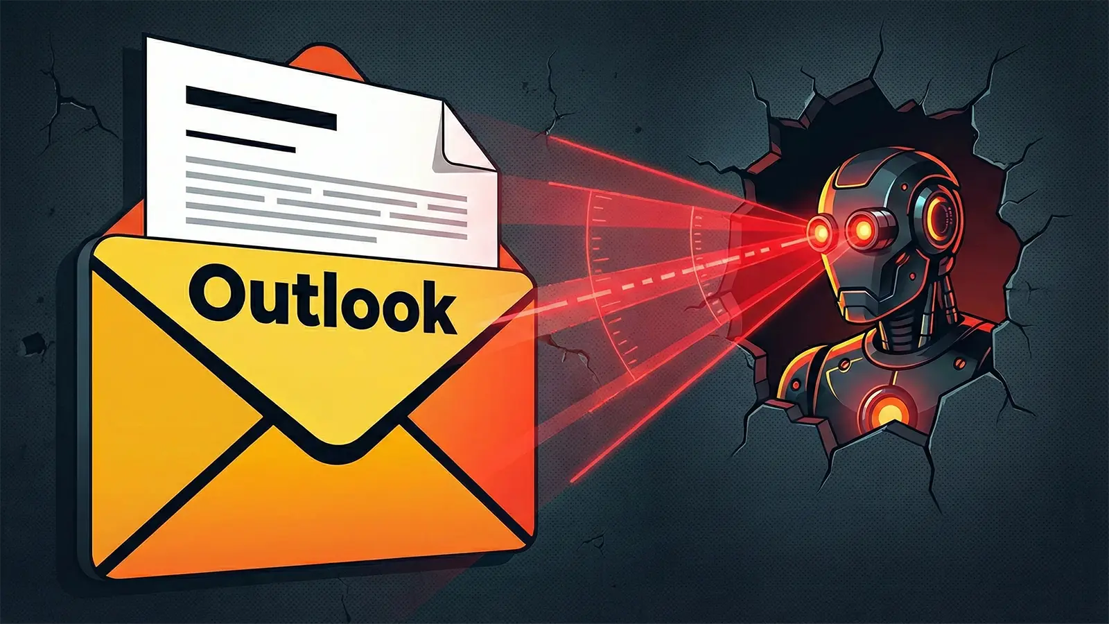 Ein Copilot Roboter ließt heimlich Emails