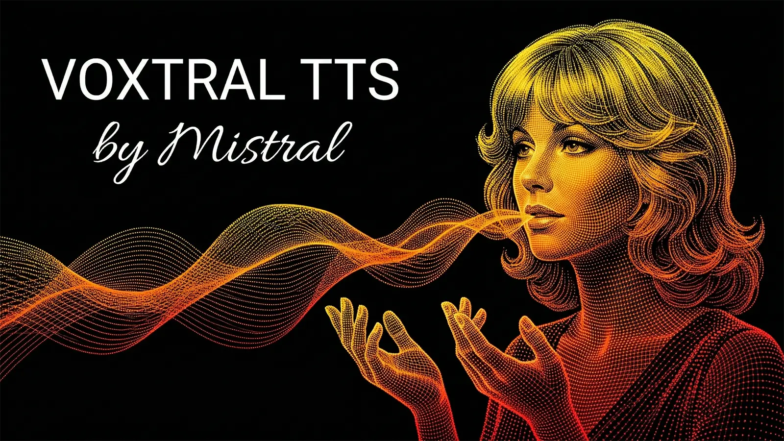 Eine französische Sängerin in Mistral Farben