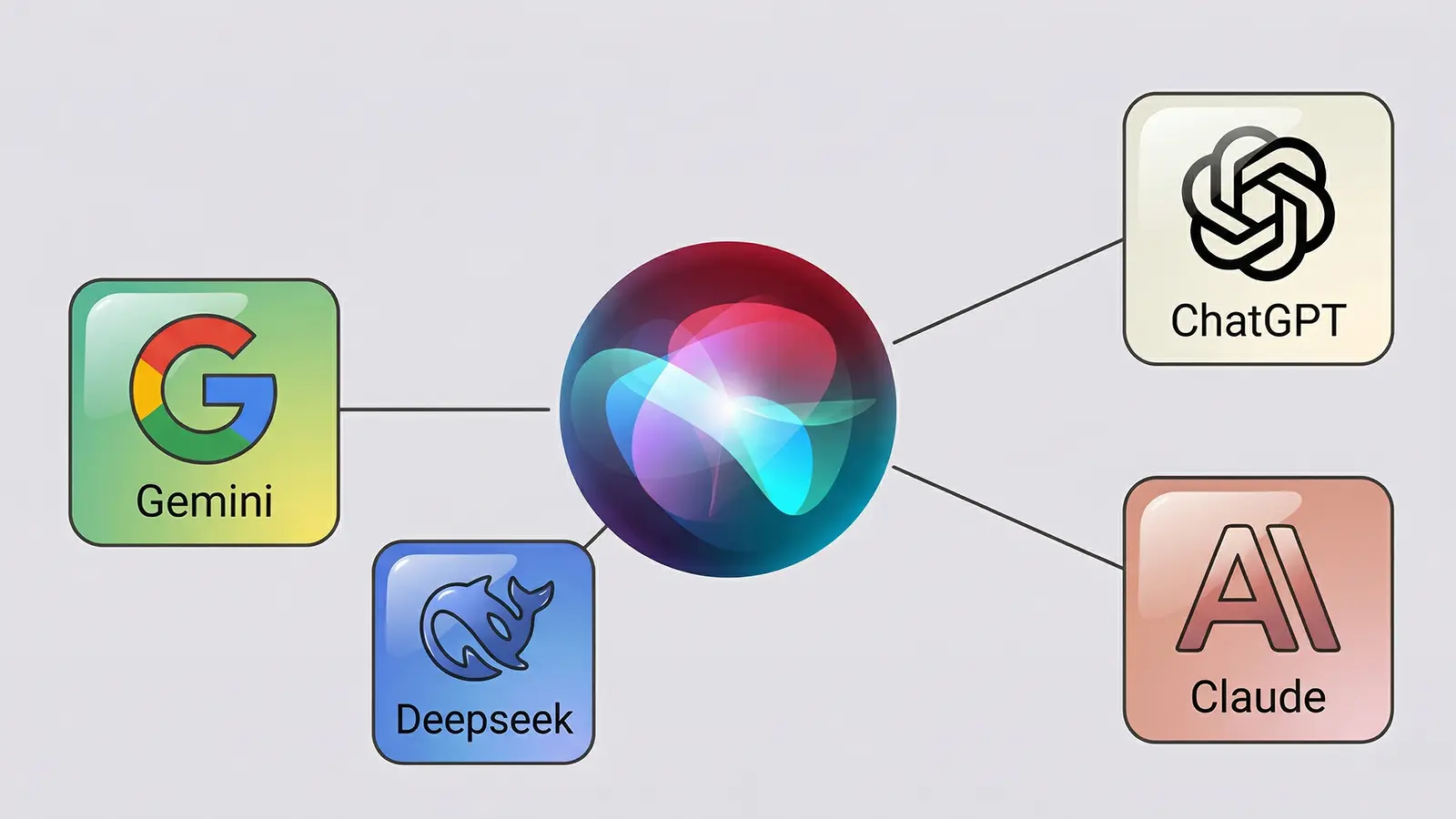 Ein Apple Siri Symbolbild