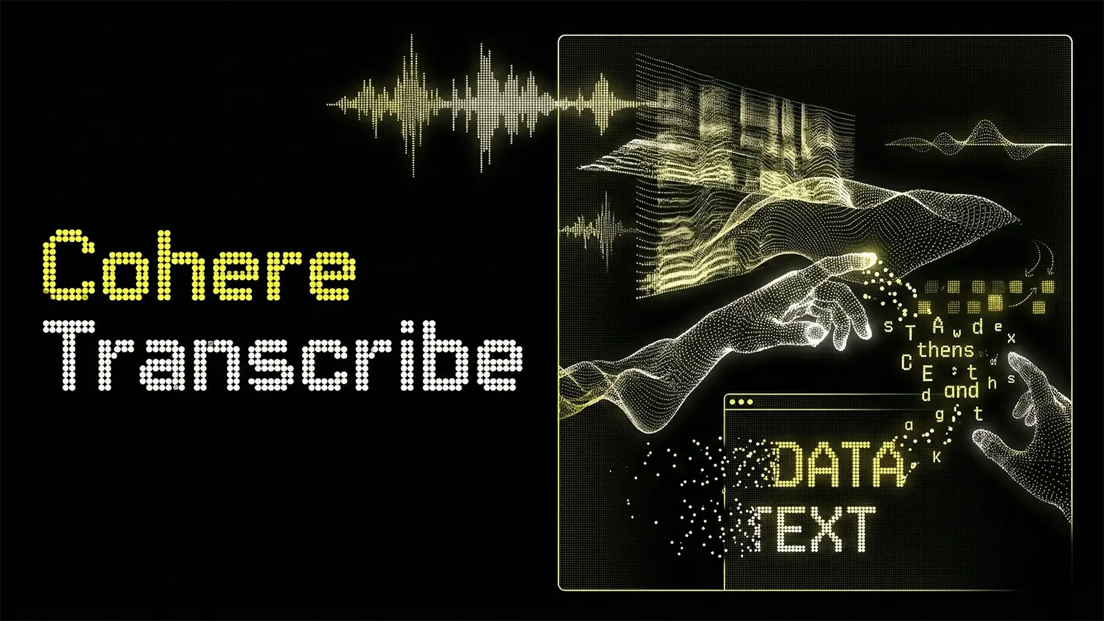 Sprache wird in Text magisch umgewandelt