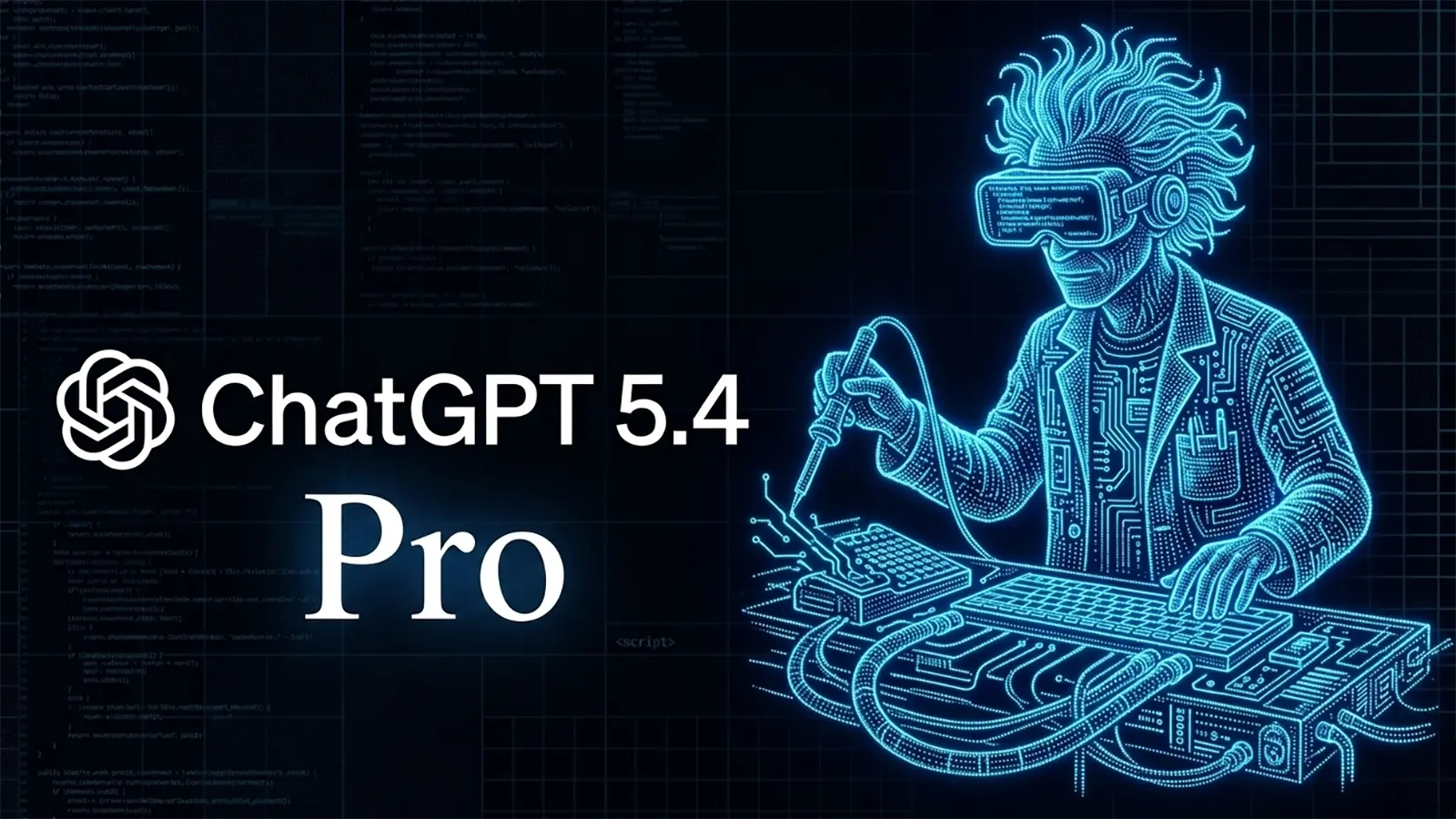 Ein Wissenschaftler arbeitet an ChatGPT