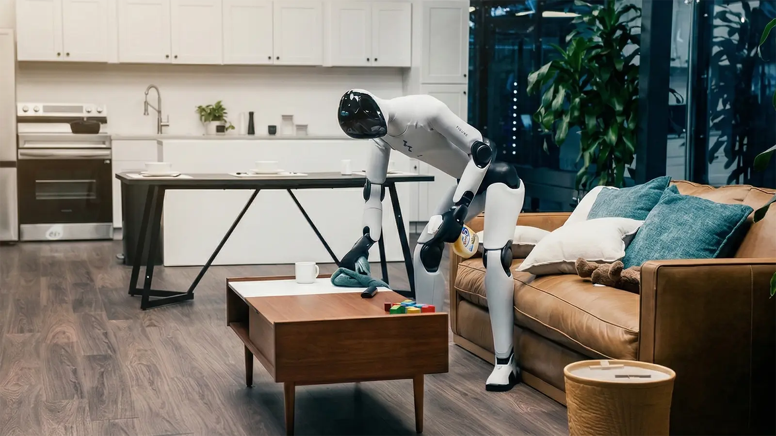 Ein Helix Roboter räumt auf