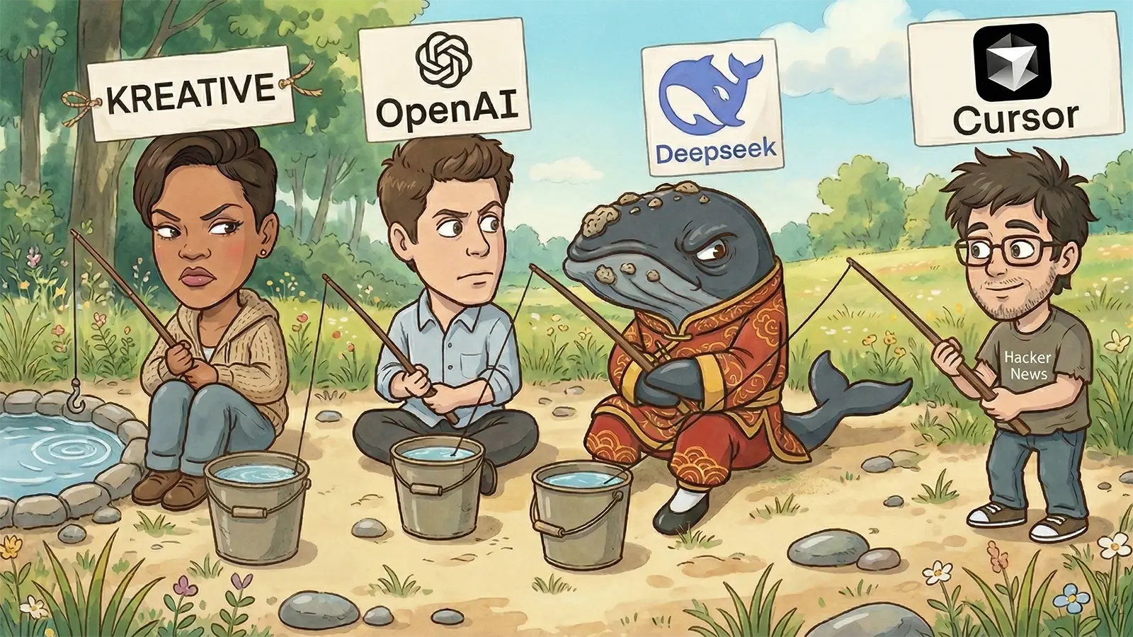 Rihanna, Altman, Wal und Programmierer beim Angeln