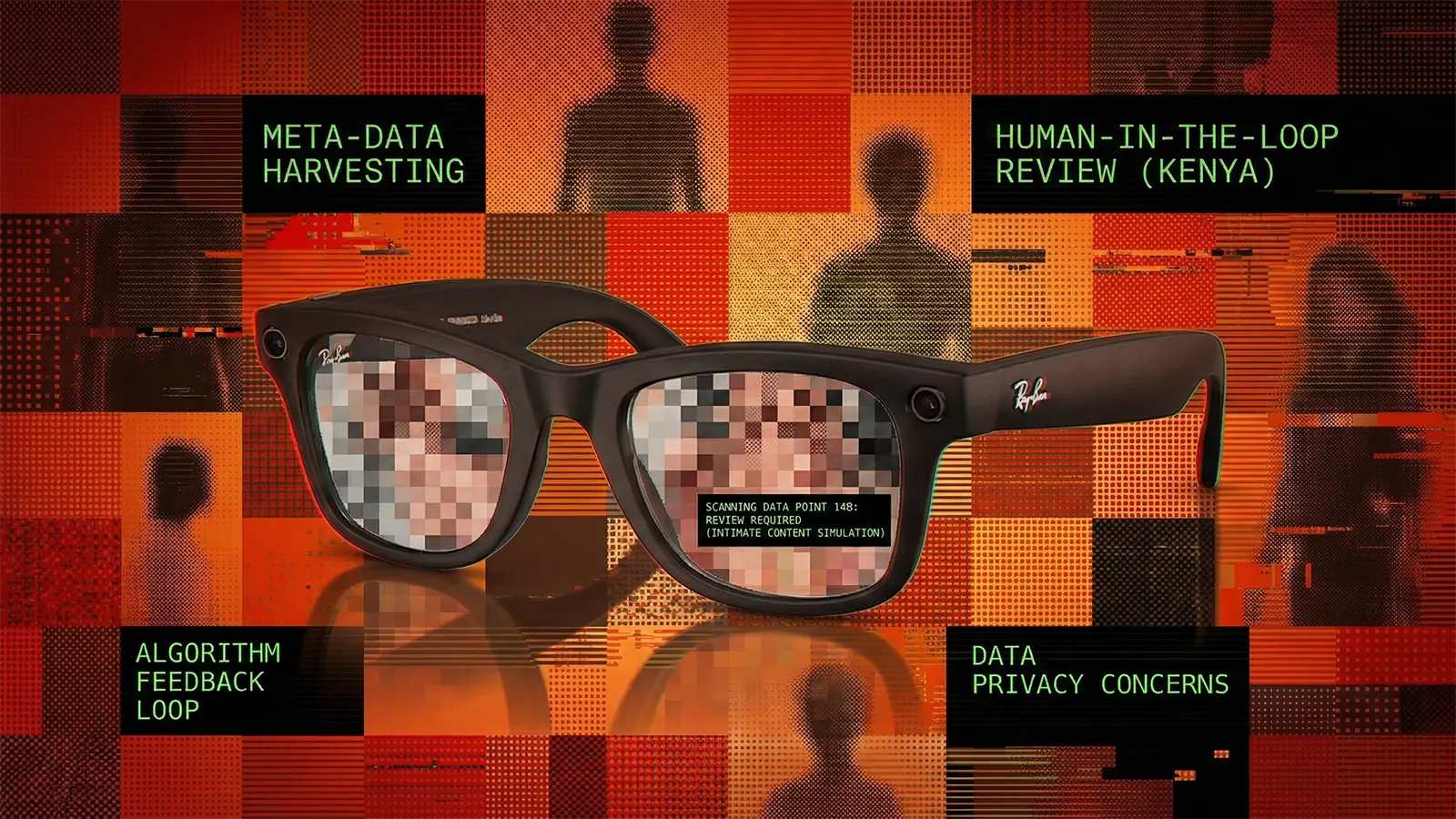Eine Ray-Ban Smart Glass zeigt Videos