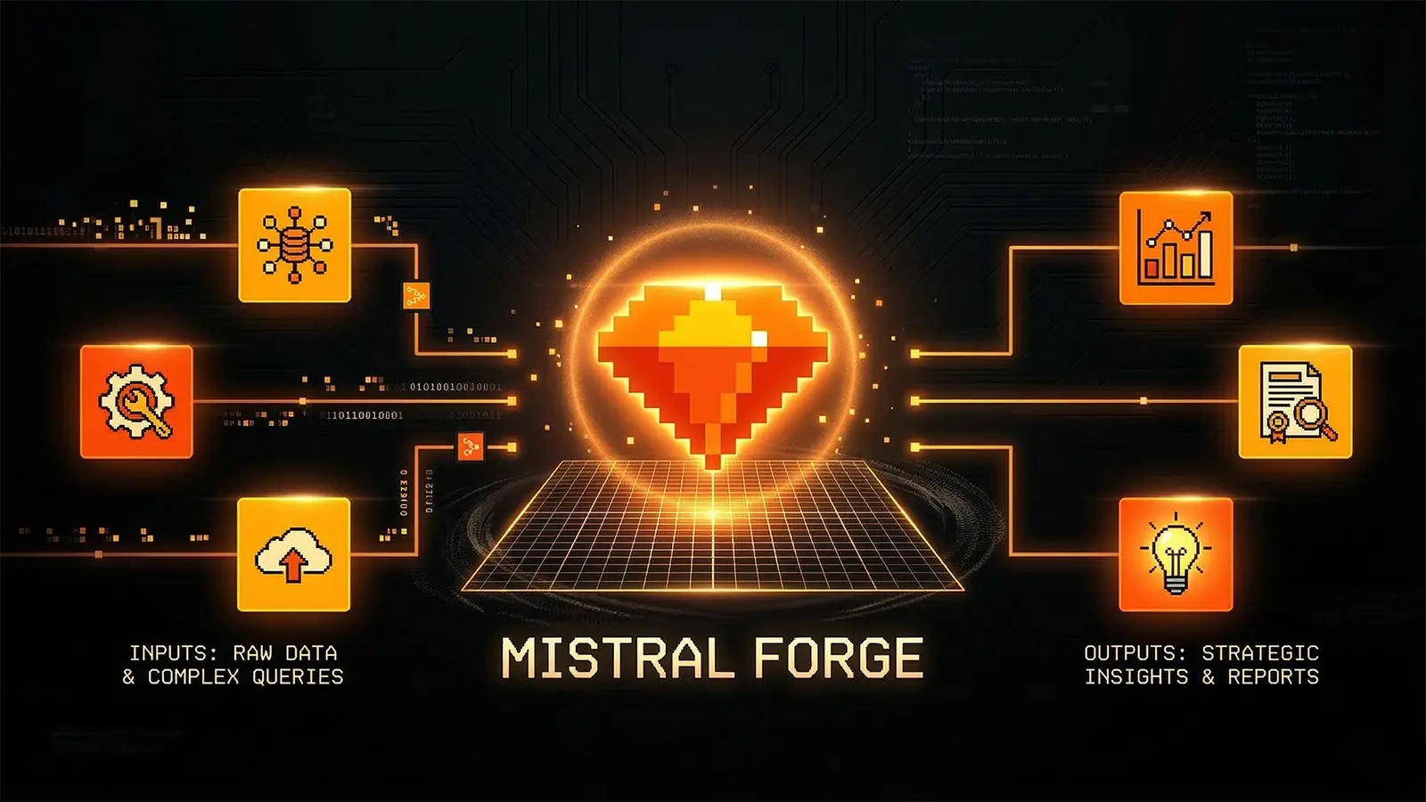 Ein Mistral Forge Schaubild