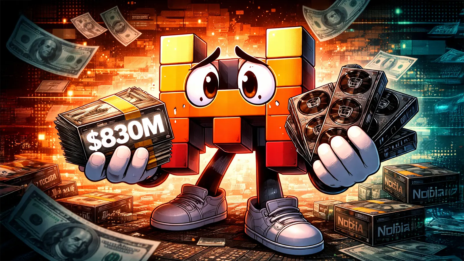 Mistral Logo geht einkaufen