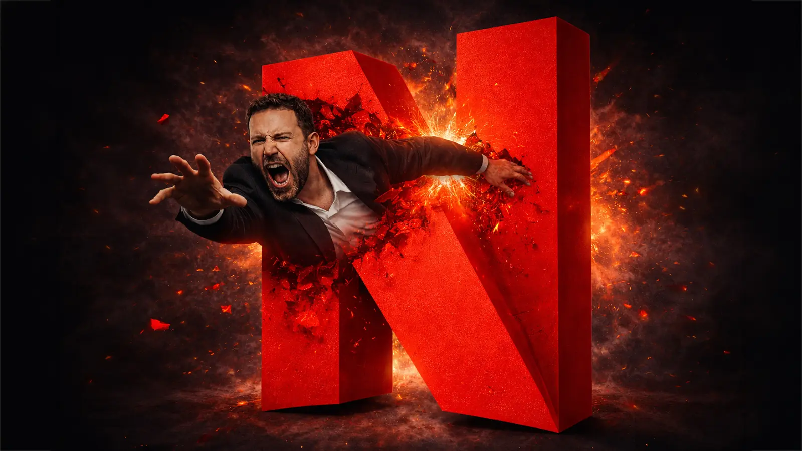 Schauspieler verbindet sich mit Netflix Logo