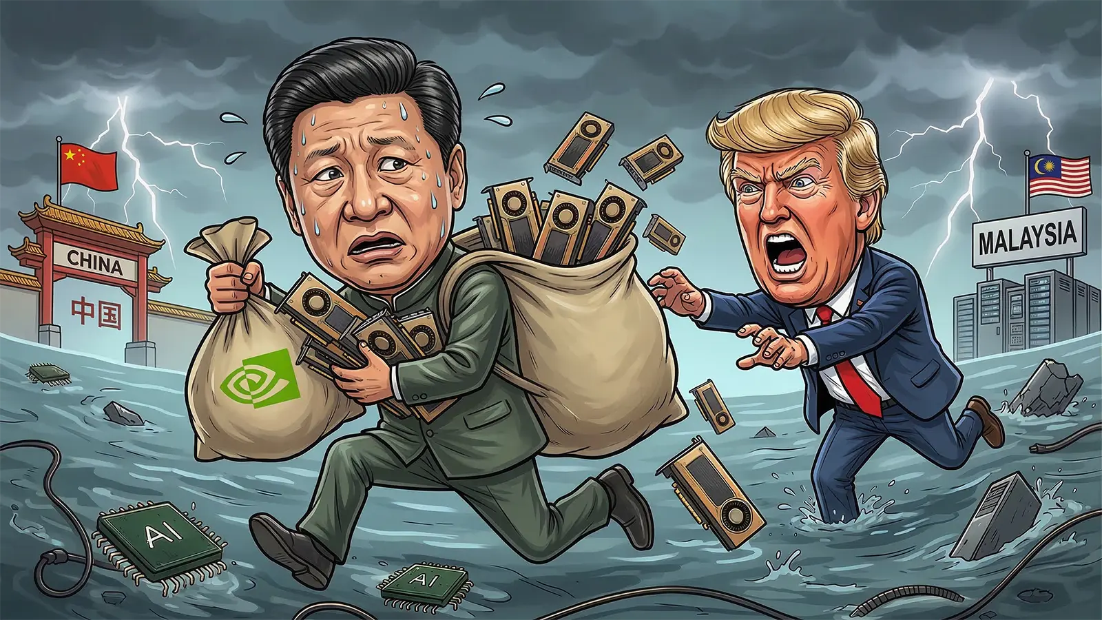 Trump jagt Xi mit Nvidia GPUs