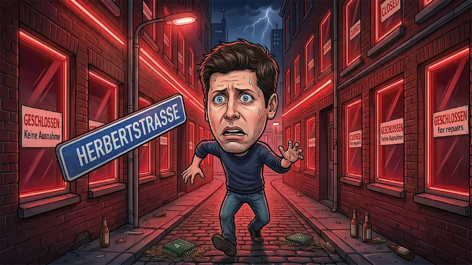 Sam Altman schlendert durch die Gegend