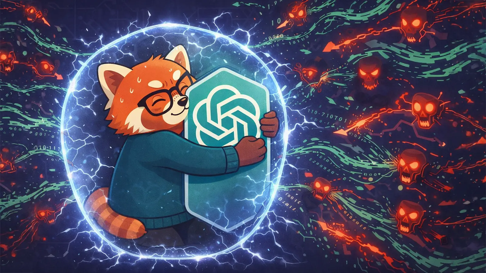 Ein Fuchs wehrt sich gegen Angriffe