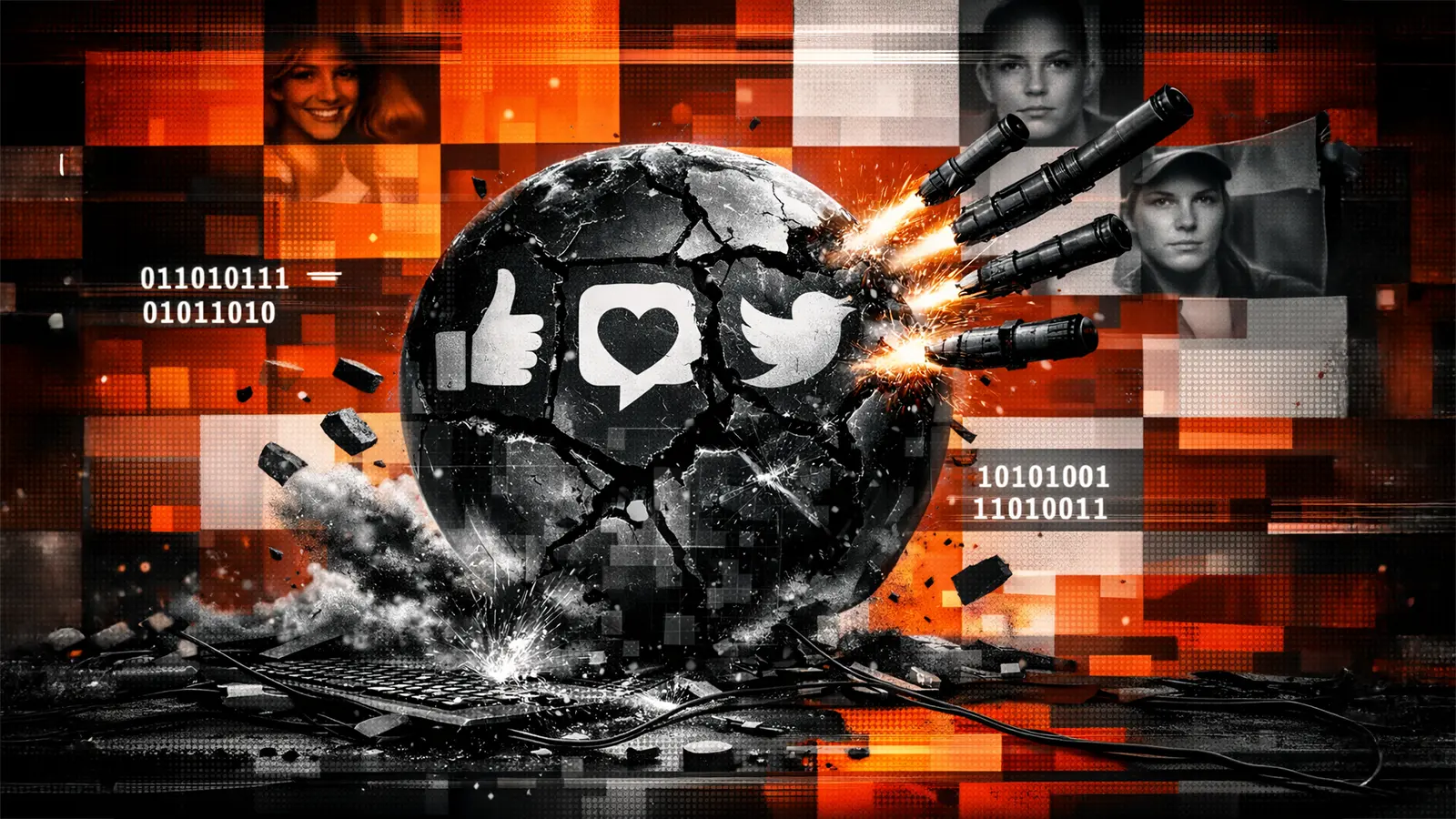 Die soziale Netzwerke stehen unter Beschuss