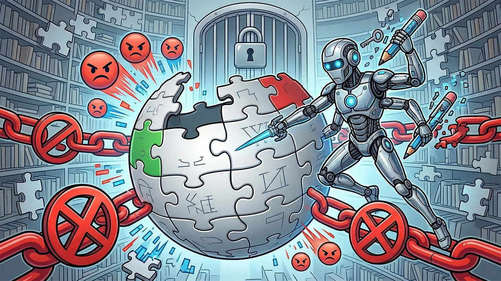 Ein Agent attackiert Wikipedia