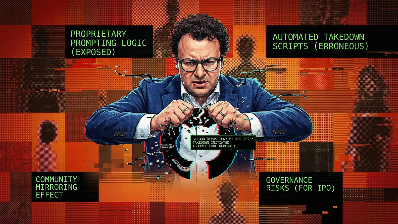 Dario Amodei zerstört das Github Logo