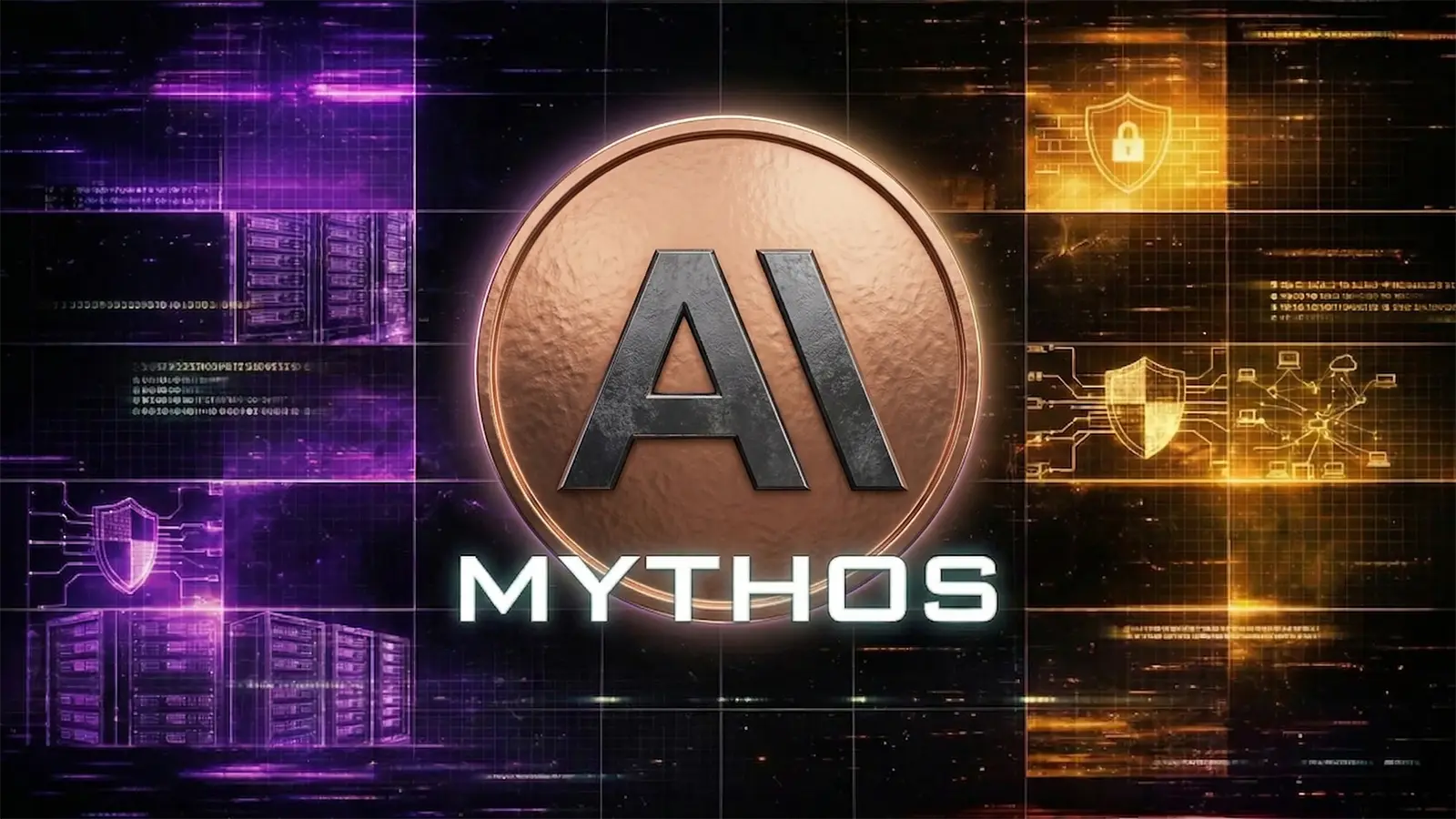 Ein Anthropic Logo mit Mythos KI