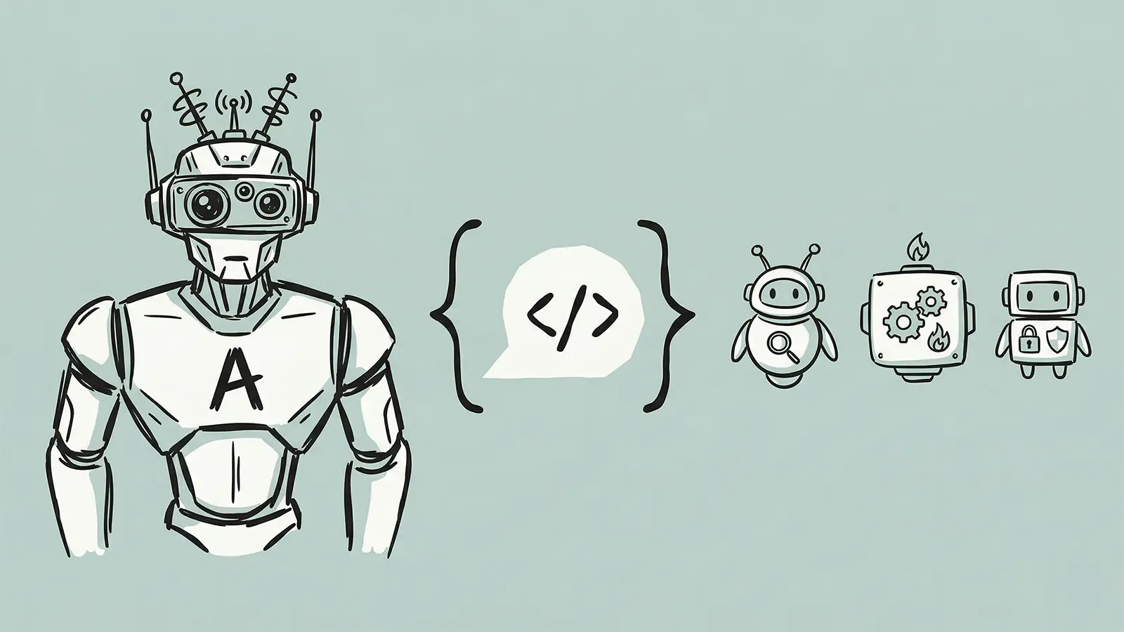 Eine Anthropic Infografik mit Agenten