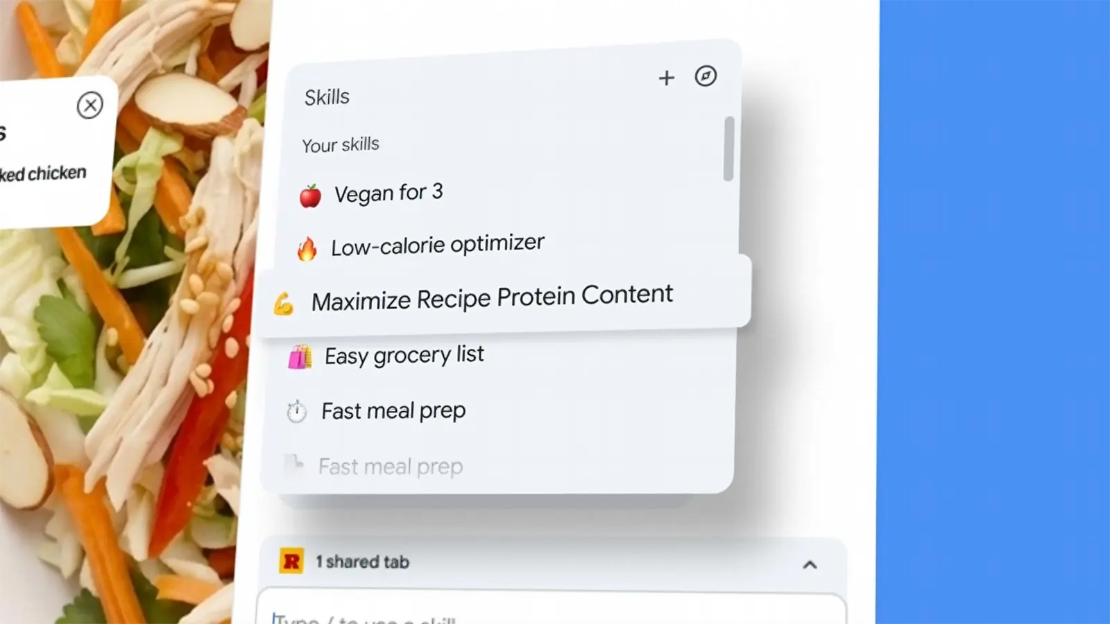 Skills in Google Chrome