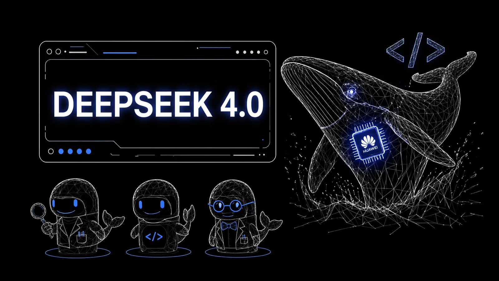Ein DeepSeek Wal und DeepSeek Agenten