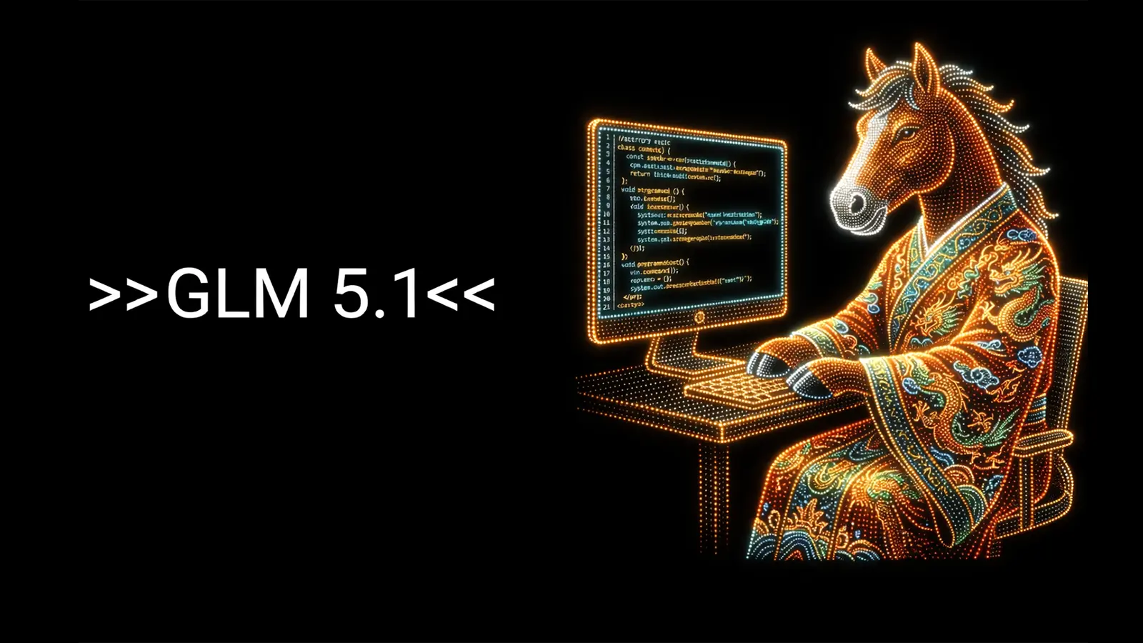 Ein Pferd programmiert