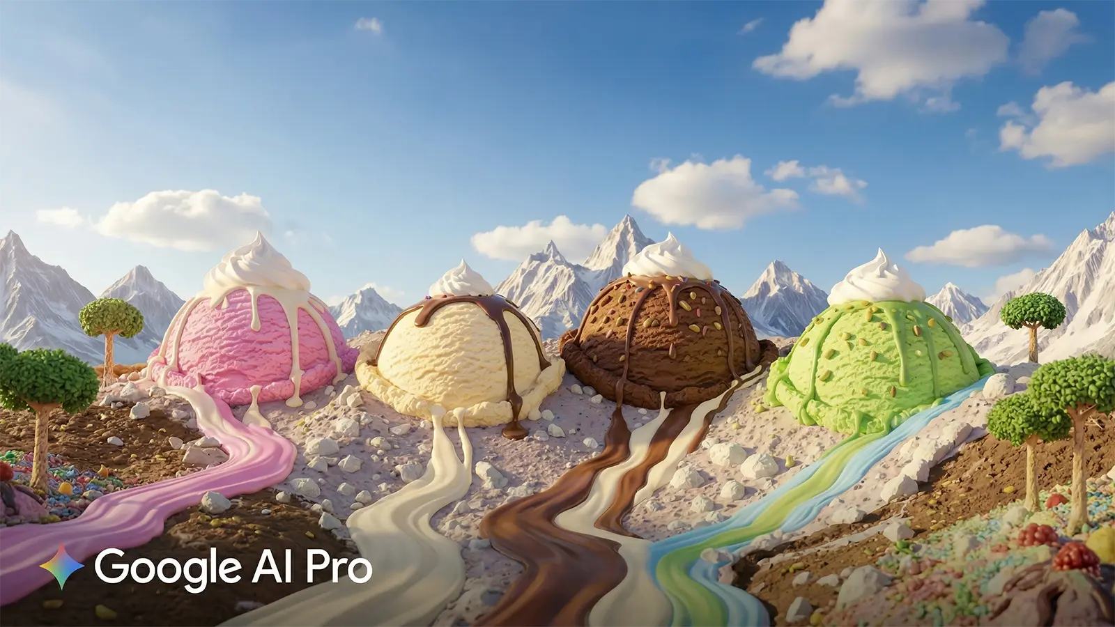 Ein Fantasie Eis-Bild von Google