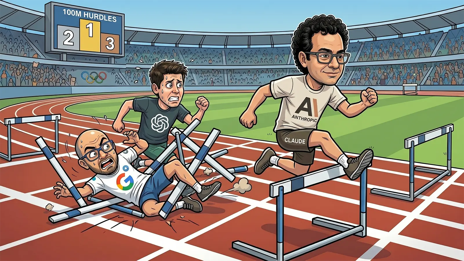 Wettlauf zwischen Tech Größen