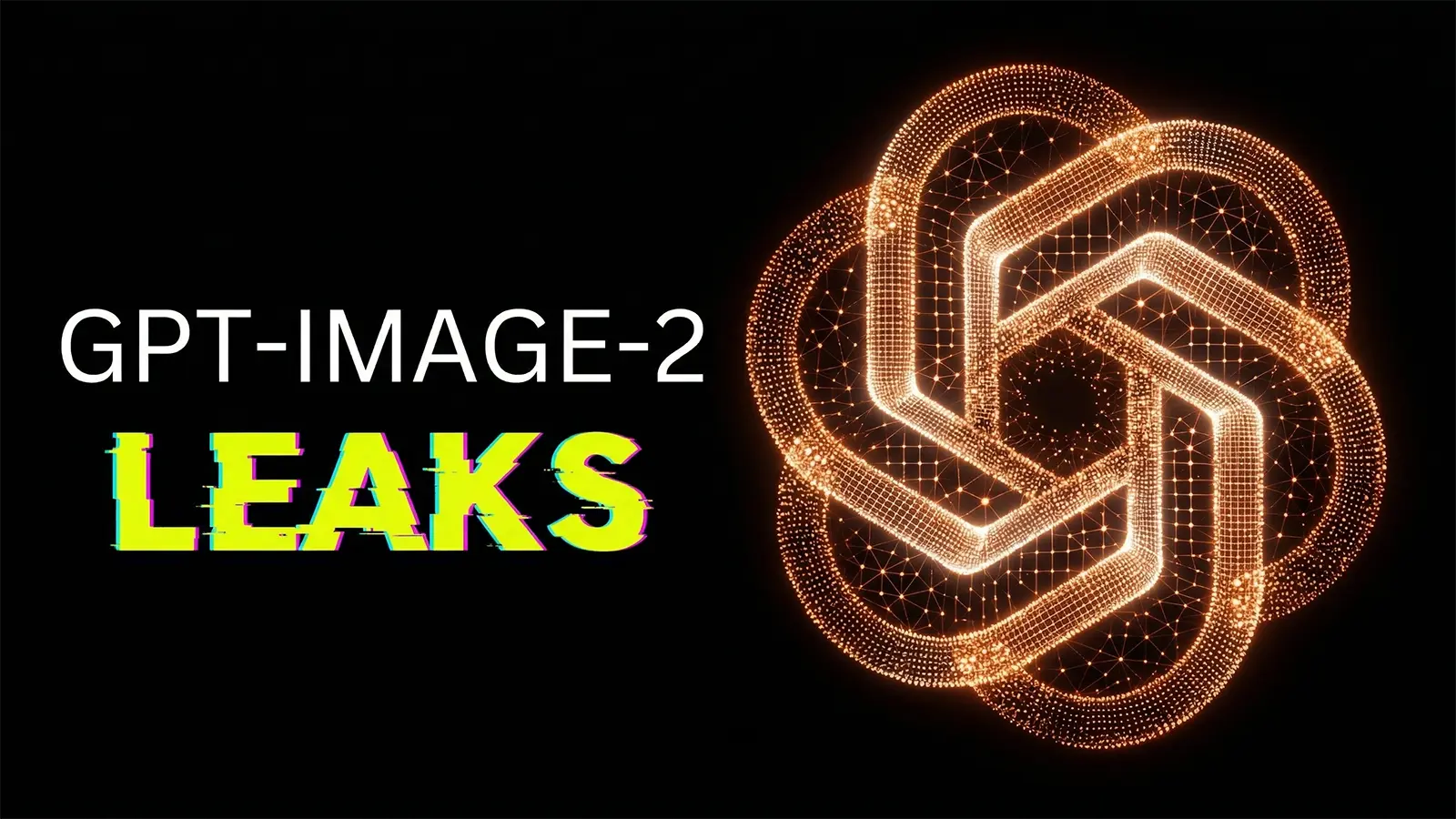 Ein großes OpenAI Logo für Leaks