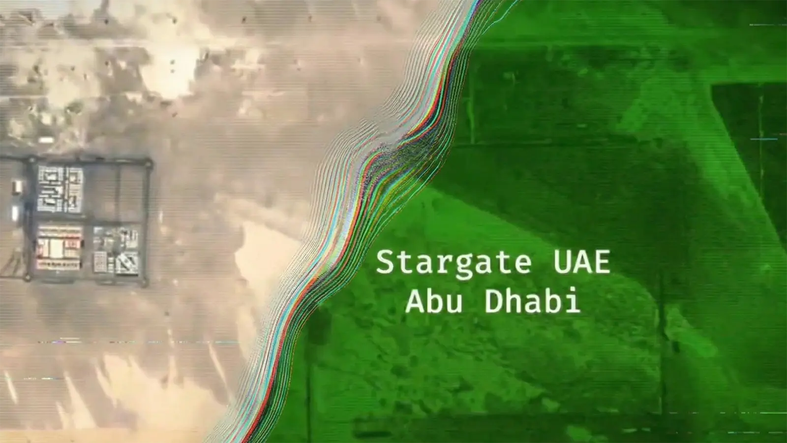 Eine Karte mit Nachtsicht vom Stargate