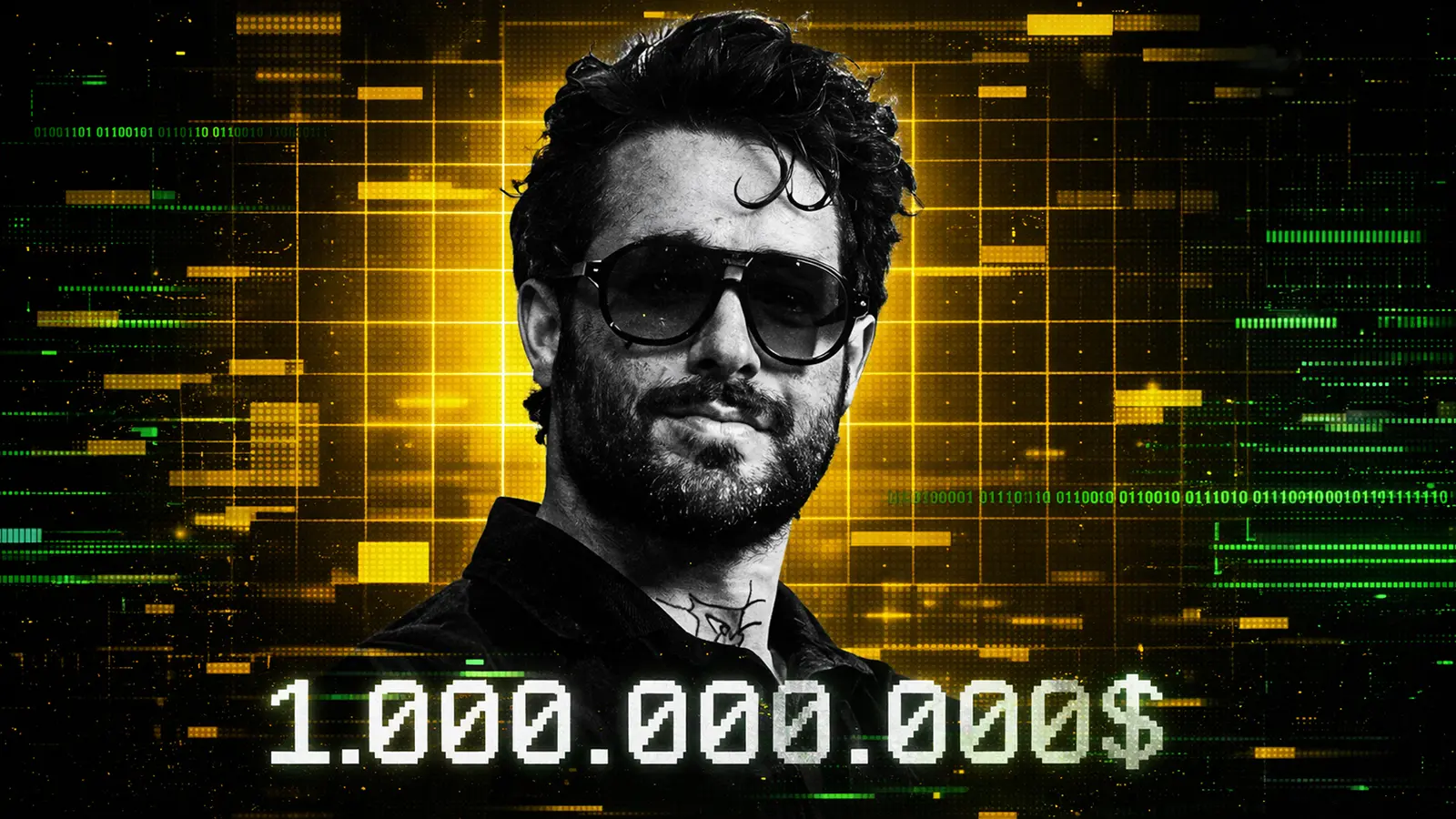 Matthew Gallagher in einem Portrait mit goldenen Farben