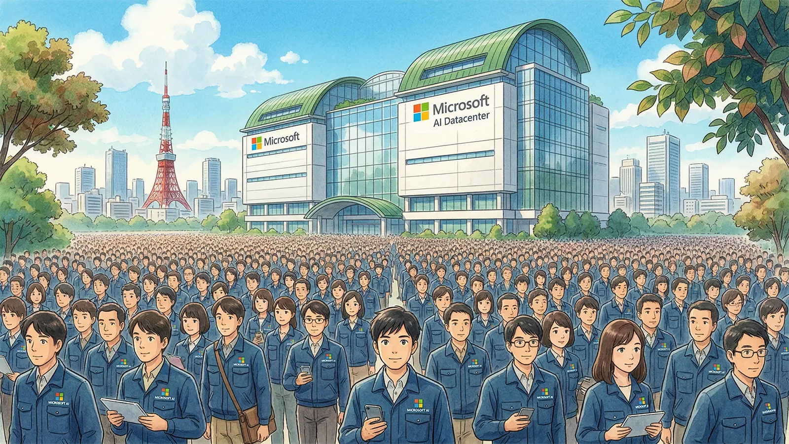 Japaner arbeiten bei Microsoft in Japan