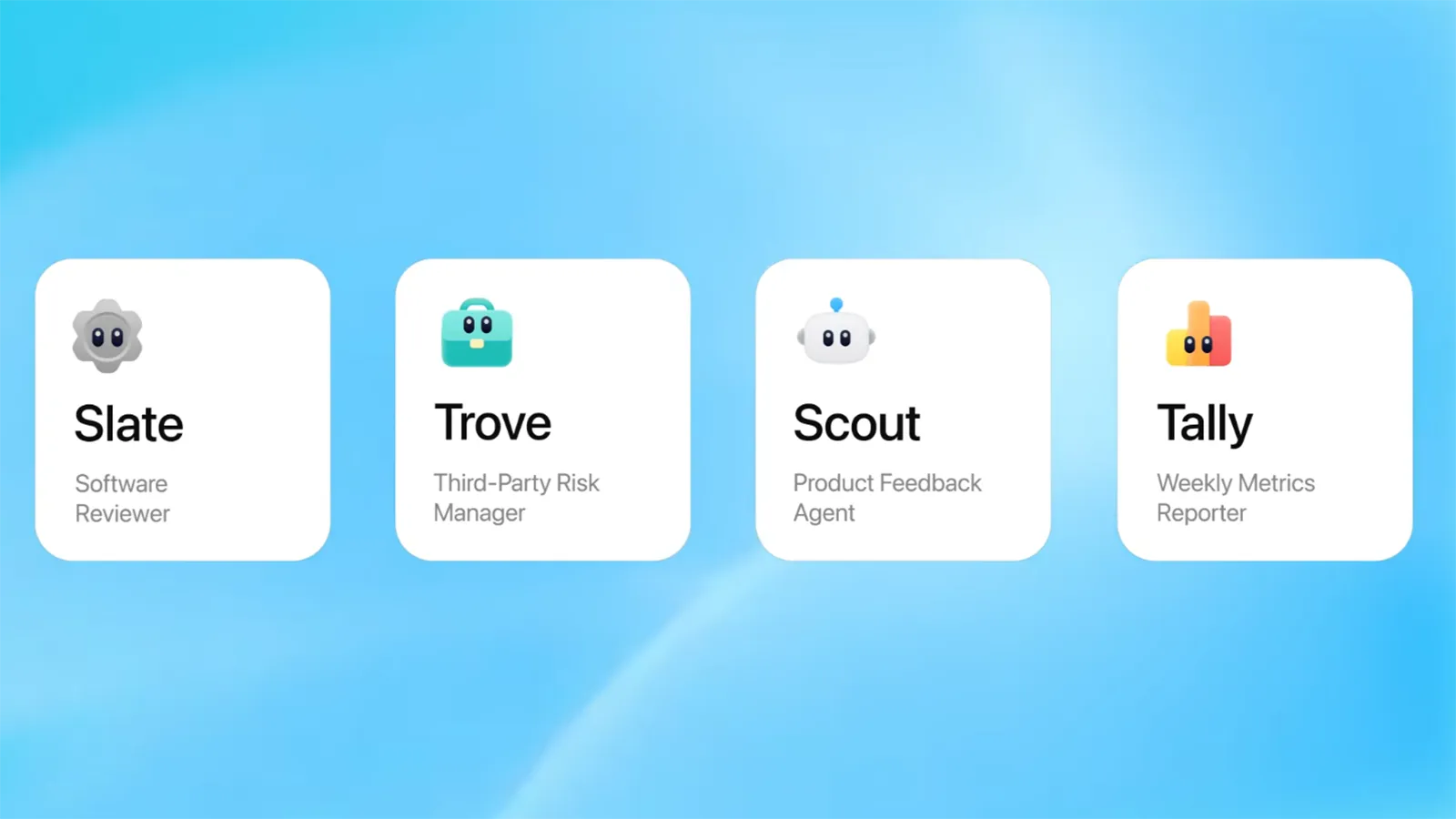 4 vordefinierte Agenten