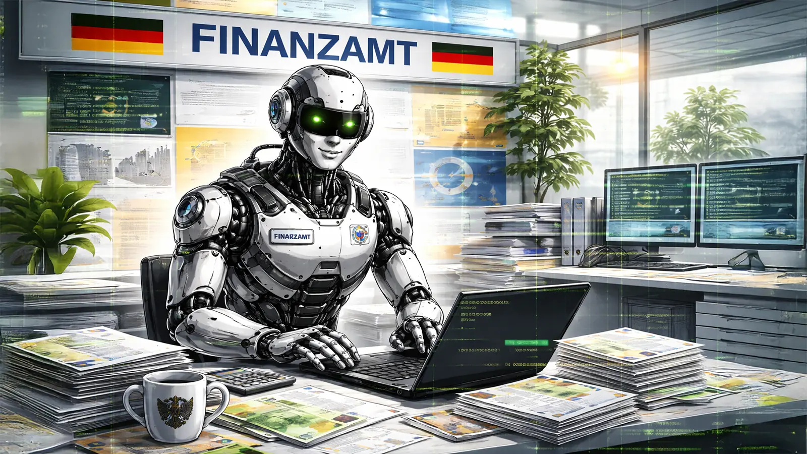 Ein Roboter erledigt die Steuern