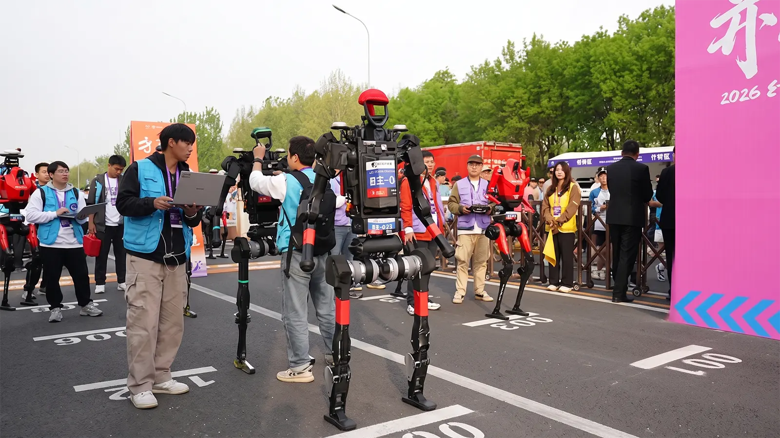 Roboter beim Marathon
