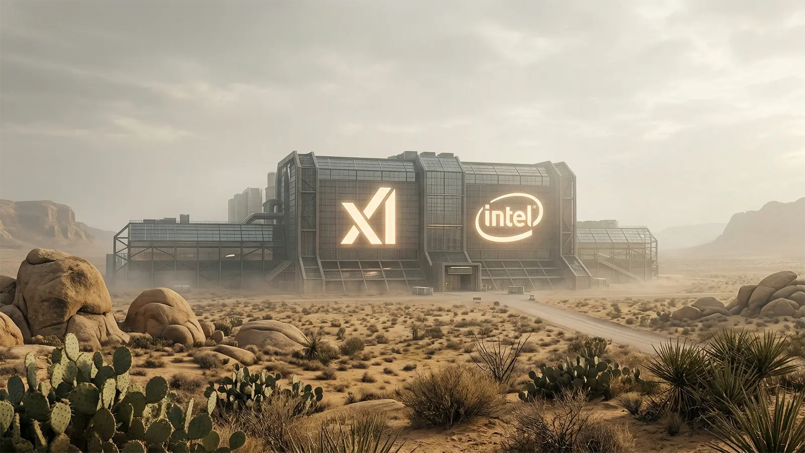 Eine Intel Terafab in der Wüste