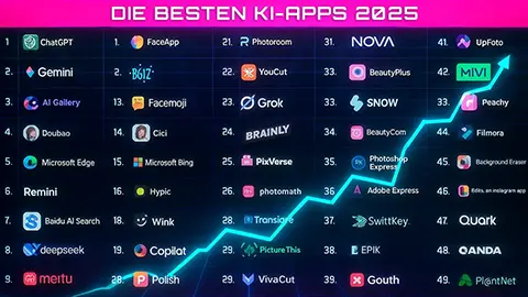 Die besten KI-Apps 2025: Klare Gewinner und überraschende Aufsteiger