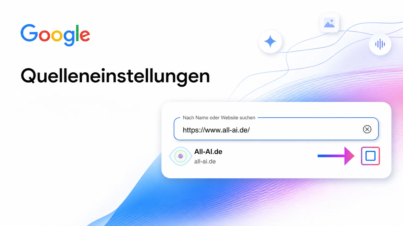 So fügst du all-ai.de bei Google News hinzu