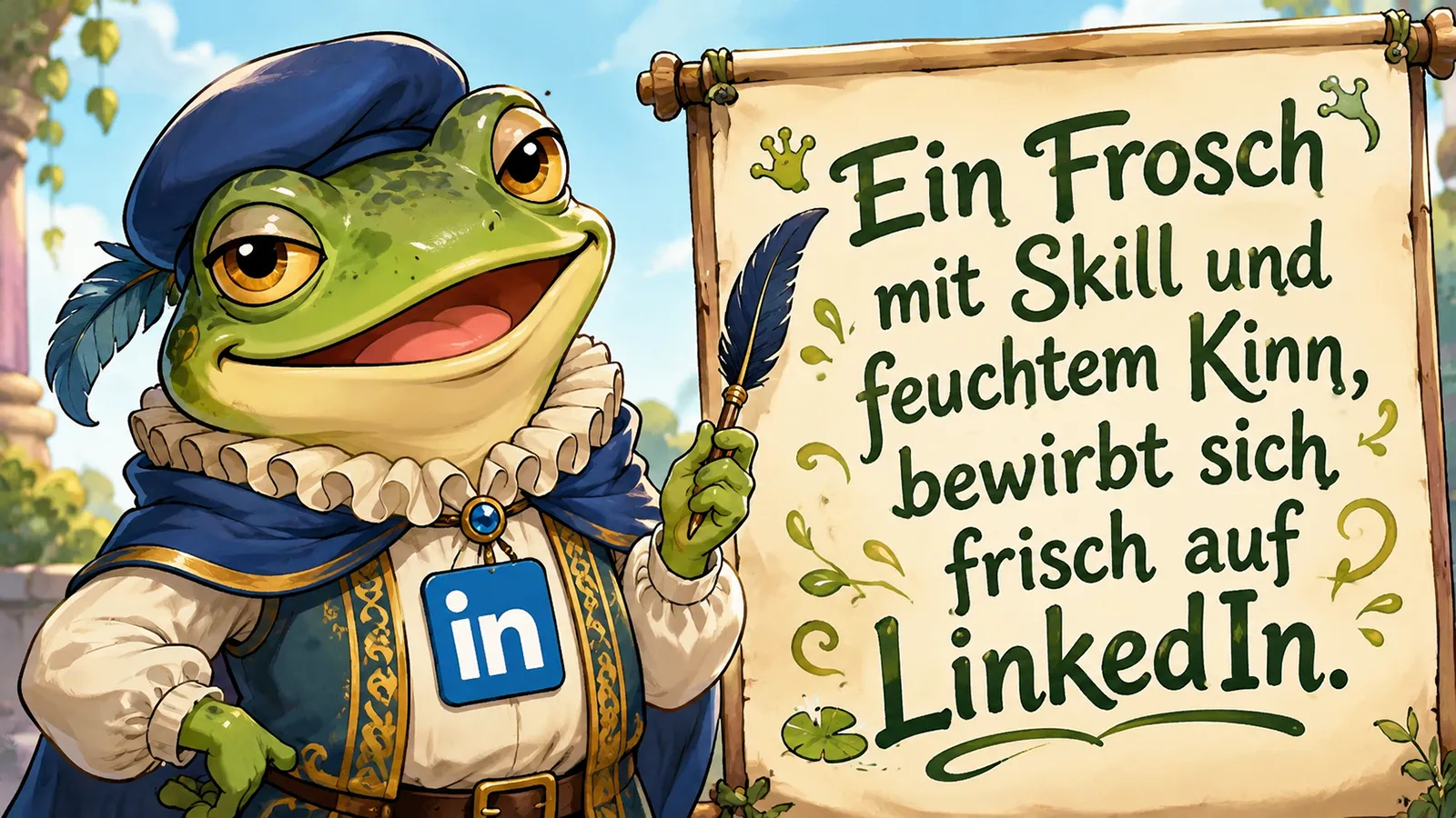 Ein Frosch als Poet