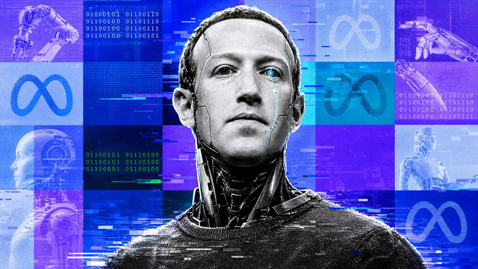 Mark Zuckerberg als Cyborg