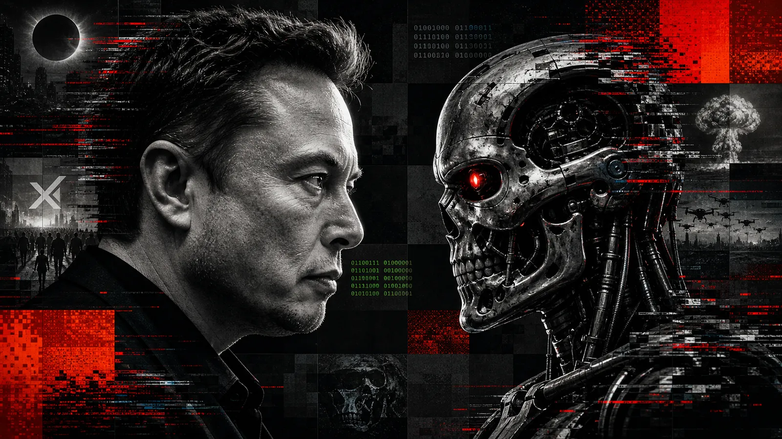Elon Musk und Terminator