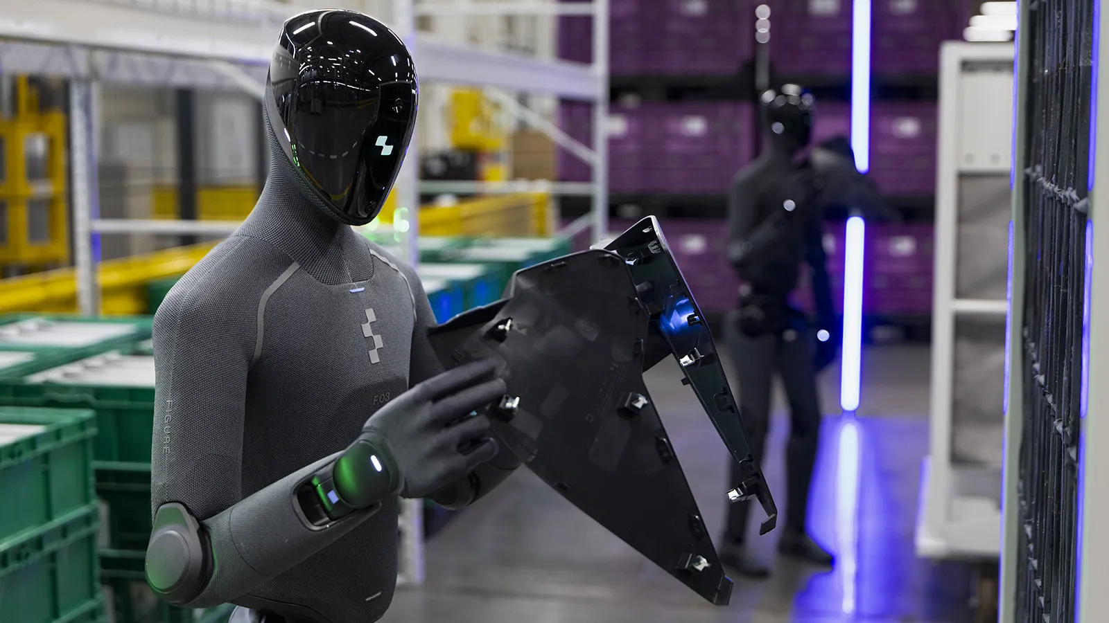 Ein Figure Roboter sortiert BMW Teile
