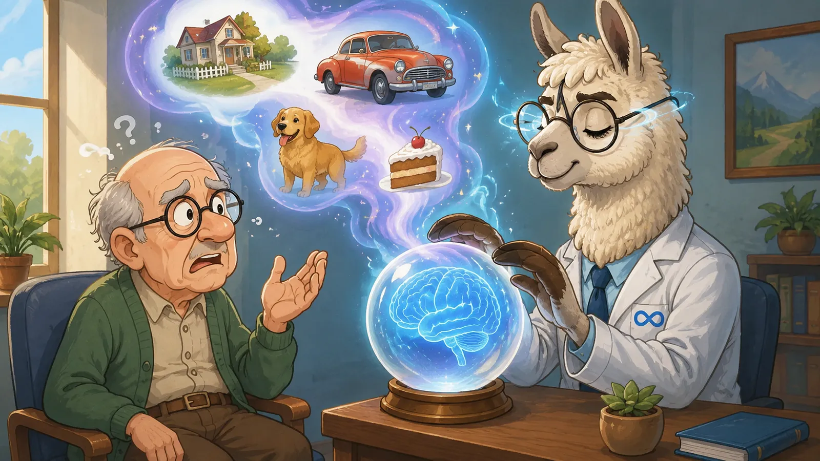 Ein Meta-Lama ist ein Gedankenleser