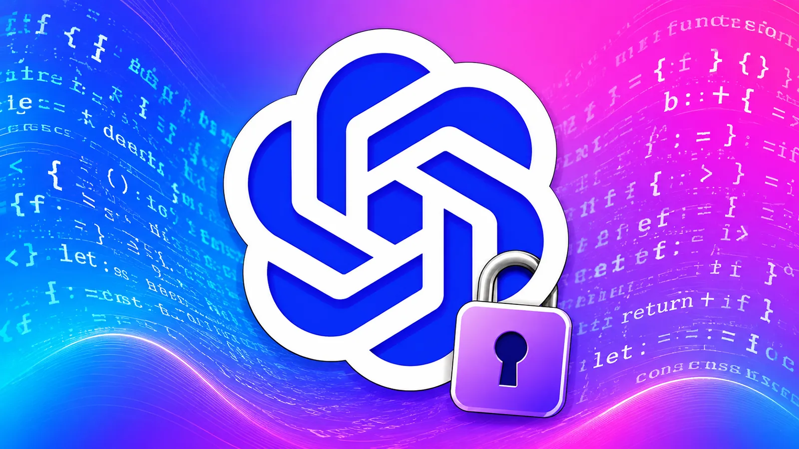 Ein OpenAI Logo mit Schloss